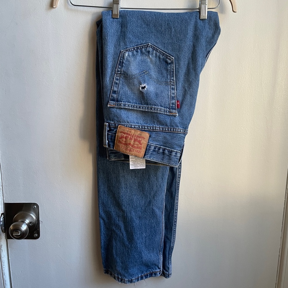 Broken in Levi 505s